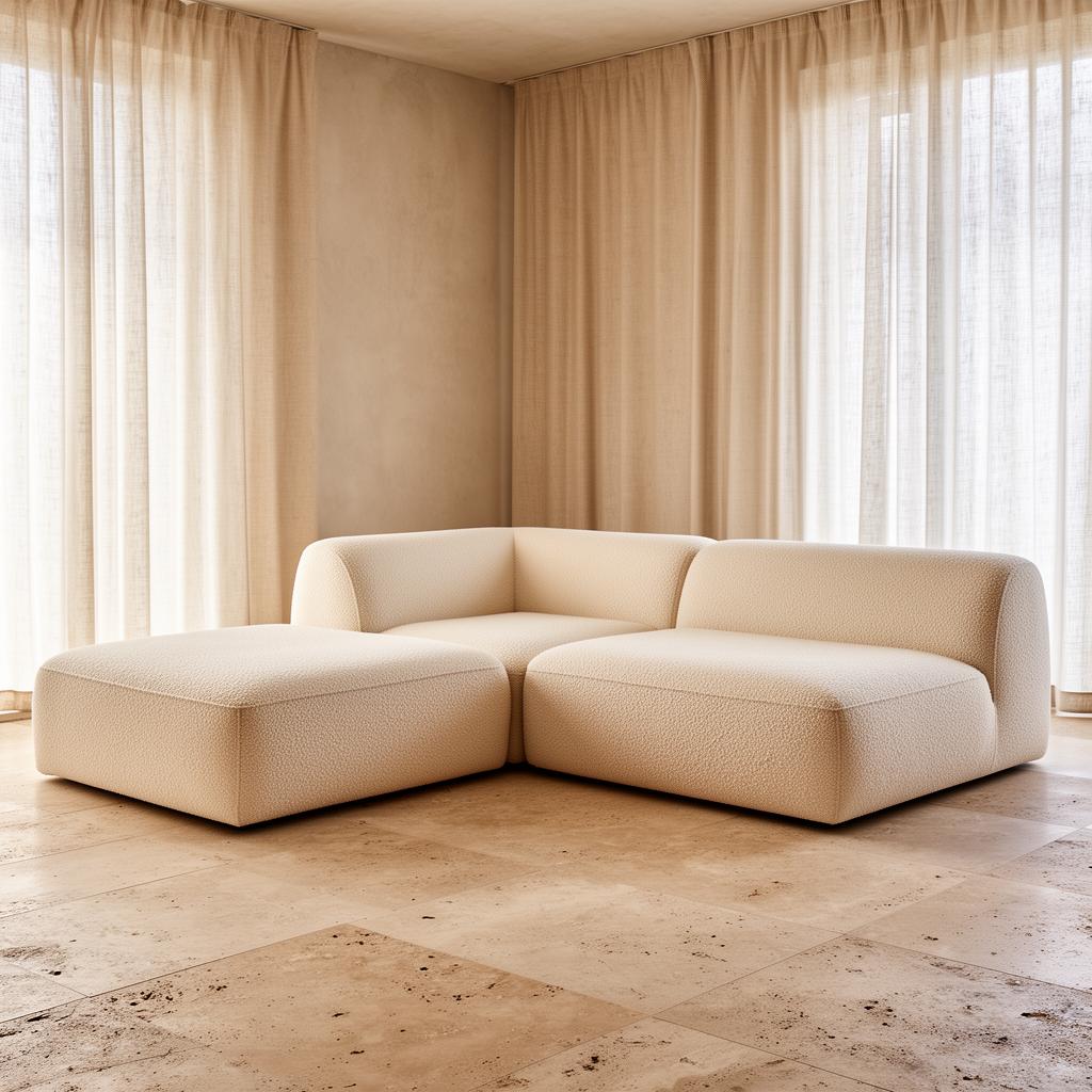 Sectional Bouclé